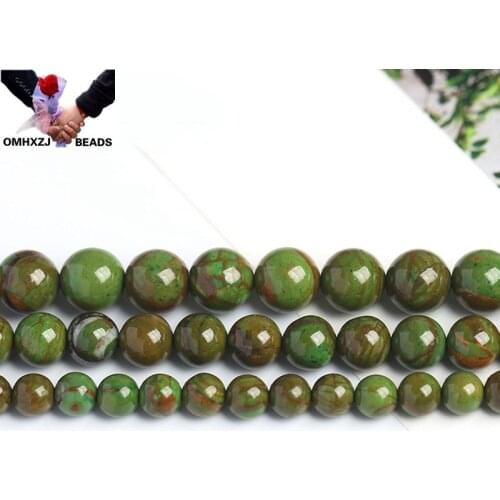 OMH Wholesale JD209 4 6 8 10 12mm Jewelry DIY Making Bracelet Necklace Natural AAA Phoenix Jade Loose Spacer Round String Beads
