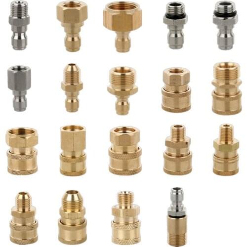 1/4" Quick Connect Coupler Adapter-Car Clean Washing Pressure Washer Connector 1~19# for Quick Connecting Garden Hose Car Washer