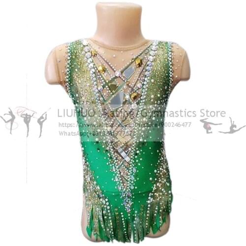 LIUHUO Figure Skating Dress Womens Girls Ice Skating performance Rhythmic gymnastics competition Dance Leotard Artistic Costume