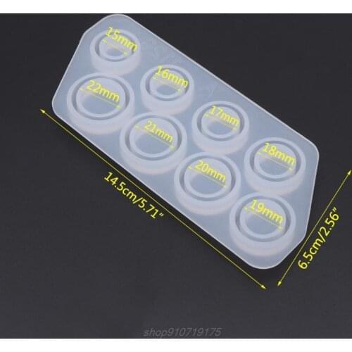 Flat Rings Mold Collection Handmade DIY Making Ring Jewelry Silicone Mold Crystal Epoxy Mould N09 20 Dropshipping