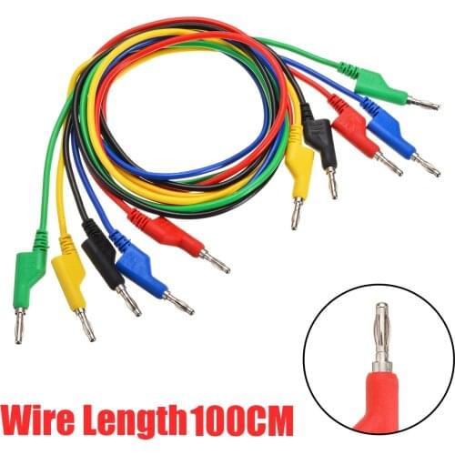 Durable Automotive Multimeter Test Lead Kit 4mm Stackable Banana Plug Alligator Clip Needle Probe Digital Multimeter Test Lead