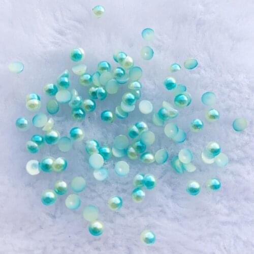 DIY Imitation Pearl Half Round Flatback Jewelry Garment Beads Craft 4mm For Nail Art wedding decoration 4000pcs -B176*10
