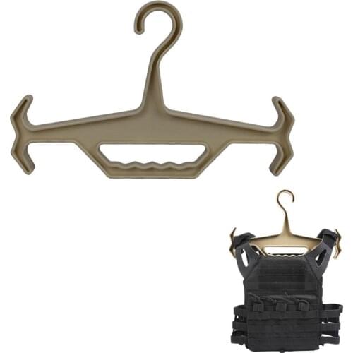 Military Vest Hanger Tactical Airsoft Paintball Heavy Coat Hanger Outdoor Hunting Paintball Combat Equipment Plastic Hanger