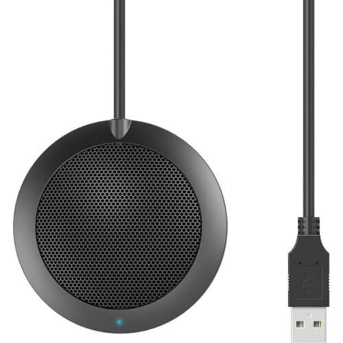 USB Microphone for Computer Plug & Play Omnidirectional Boundary Condenser PC Microphones for Voice Chat Gaming Meetings
