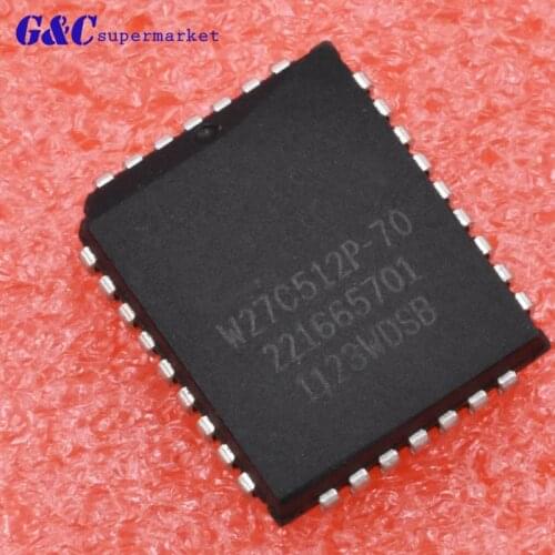 1/5/10PCS W27C512P-70 PLCC 32PINS HIGH PERFORMANCE INTEGRATED CIRCUIT diy electronics