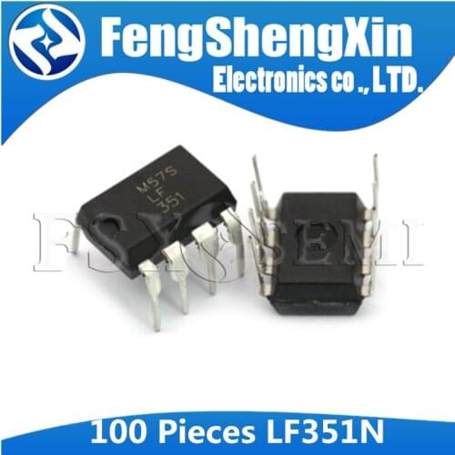 100PCS LF351N DIP8 LF351 DIP 351N DIP-8