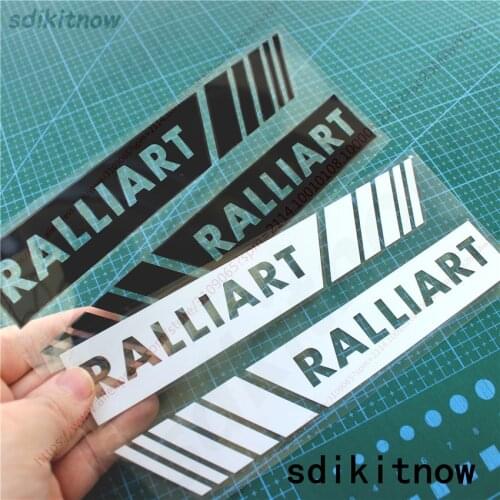 2pcs/lot Car Rearview Mirror Sports Sticker Sport Decal For mitsubishi Ralliart lancer asx outlander pajero galant accessories