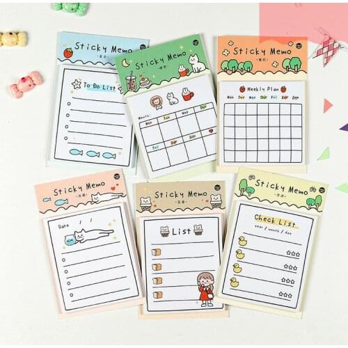 30 Sheets Sunny Day Weekly Plan To Do List Sticky Note Memo Pads Stationery Notepad