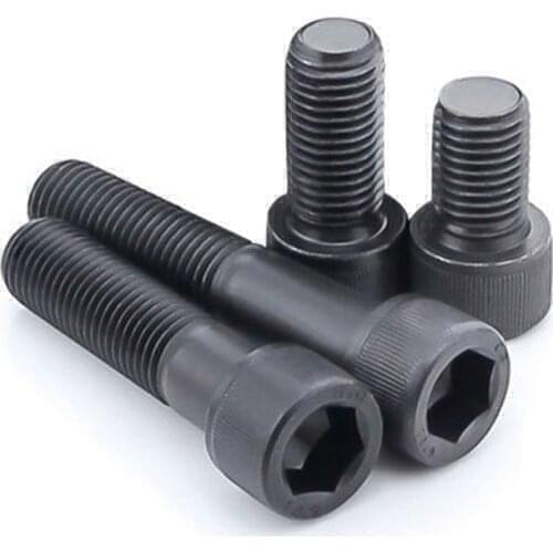 5pcs M7*1mm*30mm Allen screw bolt hex socket cap head screws knurled HD bolts 12.9 grade thread nail inner hexagon nails