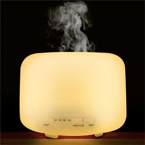 New 500ML Large Capacity Aroma Oil Diffuser Ultrasonic Atomizer Air Humidifier Desktop Essential Oil Diffuser Mist Maker