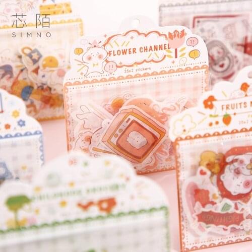 8packs/LOT girl and panda series Creative decoration DIY packing masking paper sticker washi sticker