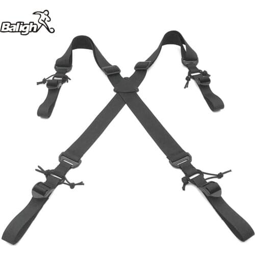 Balight Outdoor Adjustable X-type Suspenders Duty Belt Harness Combat Belt Strap Multi-function QW85