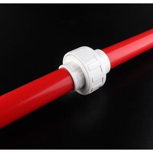 Big Size ID 63~110mm UPVC Union Connector Garden Irrigation Water Pipe Fittings Home DIY Aquarium Fish Tank Tube Straight Joints