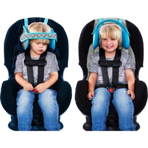 Kids Car Seat Head Support For Sleeping Baby Head Fixed Pillow Adjustable Neck Safety Protection Pad Travel Headrest Pillow