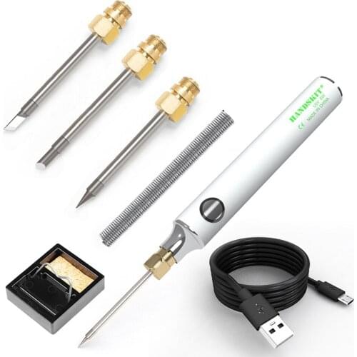 USB Soldering Iron 8-10W Adjustable Temperature Electric Solder Iron Rework Station Mini Handle Heat Pencil Welding Repair Tools