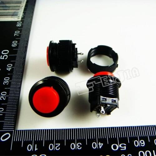 DS-510A Button color Red 1A/250VAC OFF-ON 2Pin Non Self-locking Push Button Switch (Self reset switch) 100Pcs/lot