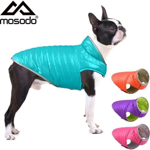 Mosodo Cotton Dog Clothes Winter Warm Coat Puppy Jacket Vest Waterproof Costume Clothing for Small Medium Large Dogs Accessories