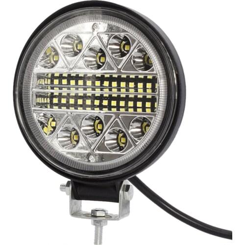 2 PCS 102W 4.3inch led work light circle spotlight flash for tractors strobe 34LED Fog light offroad light bar 4x4 Truck SUV ATV