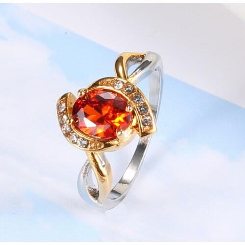 Exquisite Womens Silver Color Oval Shape Cut CZ Zircon Rings for Bridal Wedding Ring Engagement Jewelry Party Gift Lovers Ring