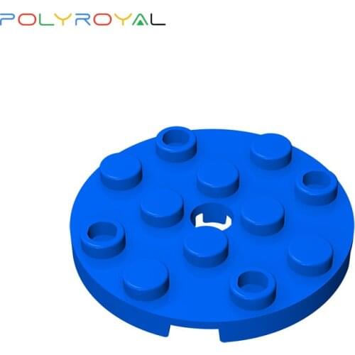 Building Blocks Technicalalal 4x4 round plate with bolt hole in the middle 10 PCS Creative Educational toy for children 60474