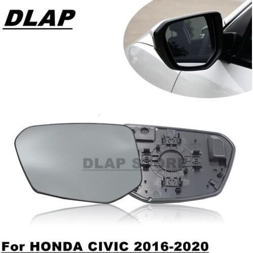 Car For HONDA CIVIC 10th Generation 2016 2017 2018 2019 2020 FC1 FC7 Outer Door Rearview Mirror Lens Side Mirror Glass