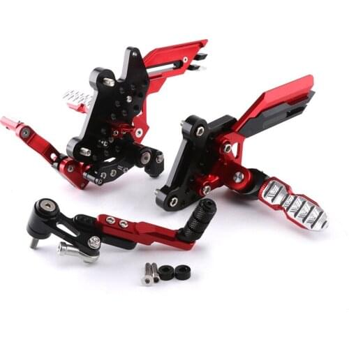 For Honda CBR650F CB650F Motorcycle Foot Pegs CNC aluminum Adjustable Rearset Foot Rests Footrests Footpegs Pedal 2014-2018