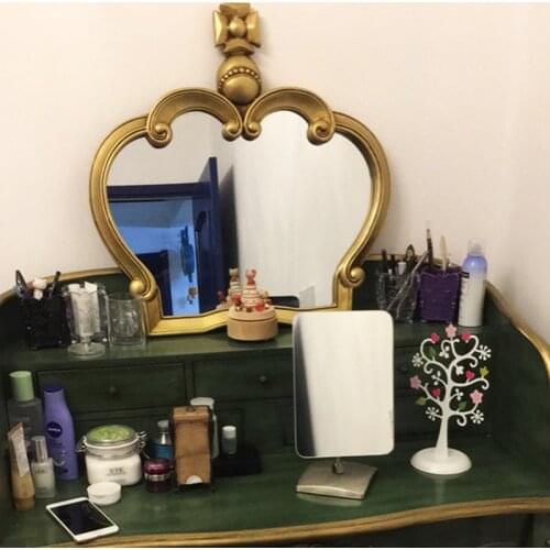 Custom Crown Makeup Mirror Continental American Bathroom Mirror Bathroom Home Decoration Wall Mirror