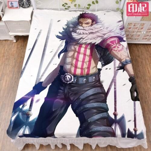 September update Japansese Anime ONE PIECE Roronoa Zoro bed milk fiber sheet & flannel blanket summer quilt 150x200cm