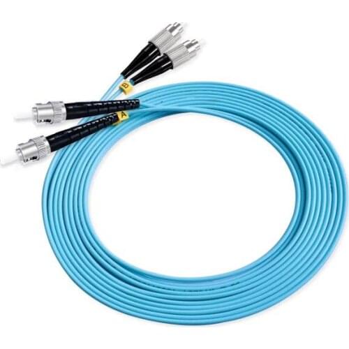 ST/UPC-FC/UPC Multi-Mode OM3 Fiber Cable Multimode Duplex Fiber Optical Jumper Patch Cord 3M 5M 10M 25m iber optic patch cord