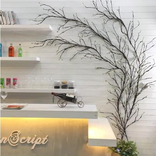 300cm Rattan Plastic Branches Liana Fake Tree Twig Wall Hanging Kudo Artificial Plants Vine Home Wedding Party Garden Decoration