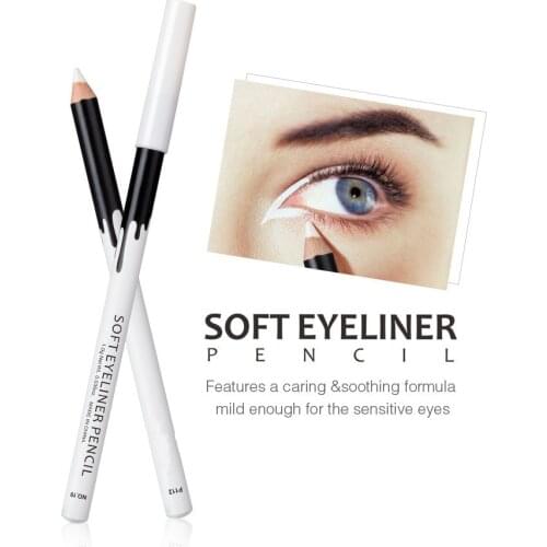 Eyeliner Pencil Makeup Women Long Lasting Waterproof Pigment Eye Liner Pro White Eyeliner Pen Cosmetics New Arrival T0157