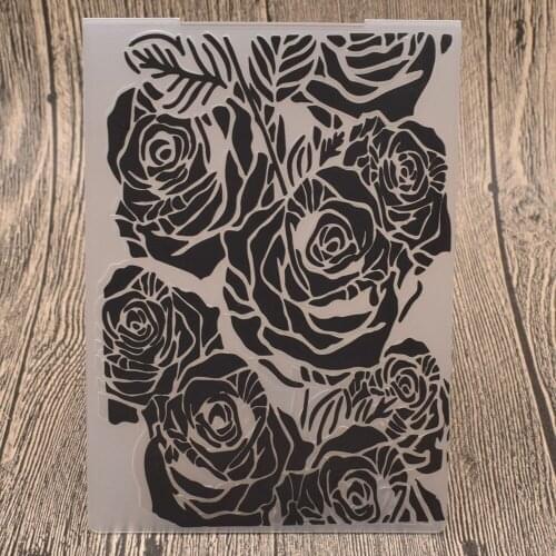 Rose Flowers Plastic Embossing Folders for DIY Scrapbooking Wedding Card Making Paper Embossing Craft Template