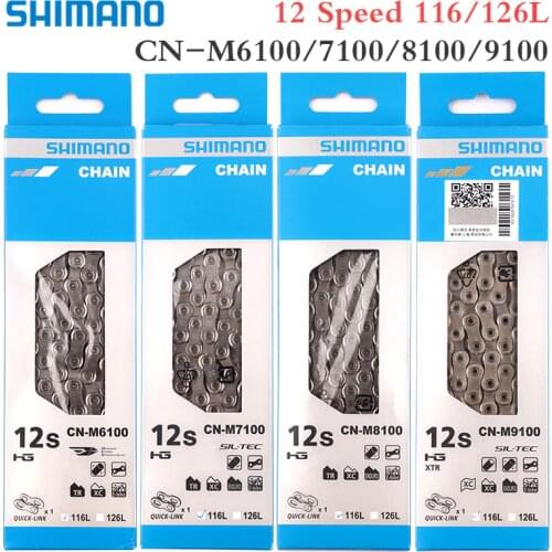 SHIMANO 12 Speed mountain Chain DEOER SLX CN M6100 M7100 M8100 M9100 116/118/120/126 Links 12S Road MTB Bike Bicycle Chains
