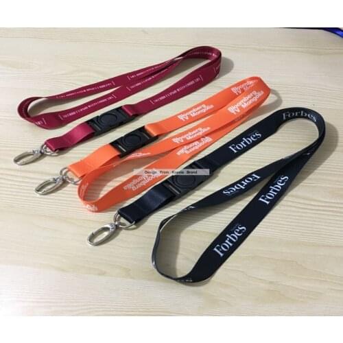 Discount Custom 25mm Gift Lanyards Strap Company business Logo Text Website Telephone Print Promotion Neck buckle Lanyards