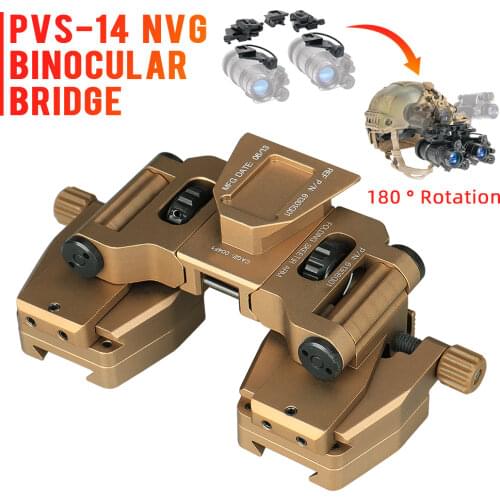 E.T Dragon Tactical Night Vision Mount Adapter Adjustable PVS-14 Binocular Bridge Adapter holder For Hunting gs24-0231