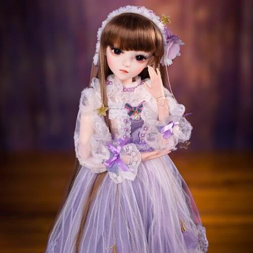 UCanaan 60CM Princess Doll 1/3 Girls BJD Dolls With Full Outfits Dress Wig Makeup Hand-made Toys For Chindren