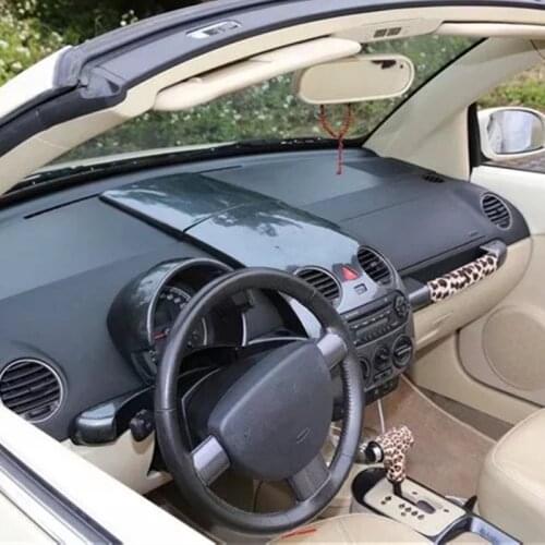 Carbon Fiber Printed Car Center Console Cover Handle Sticker Meter Gear Panel for Volkswagen Beetle 2003-2012 Auto Accessories