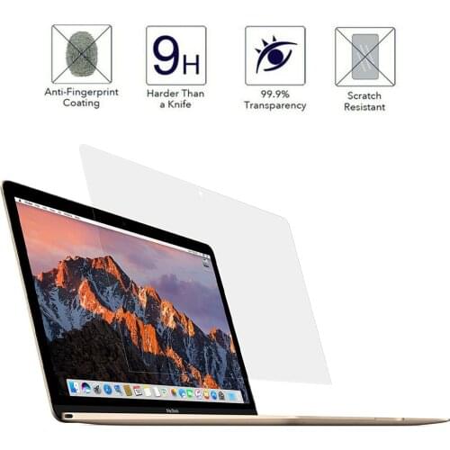 Laptop Screen Protector for Apple New Macbook (A1534) 12 Inch Ultra Thin 9H Transparent Screen Protector Protective Film