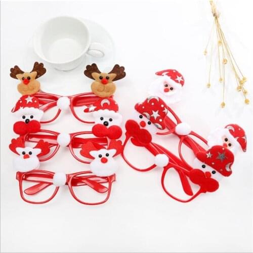 1pcs 14cm Christmas decoration glasses New Years decoration frame lovely glasses children Christmas gifts holiday gifts