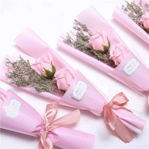 10pcs Nice packing Simulation Soap Flower Silk Rose Artificial Flower Wedding bouquet Home Wedding Christmas Decoration gift