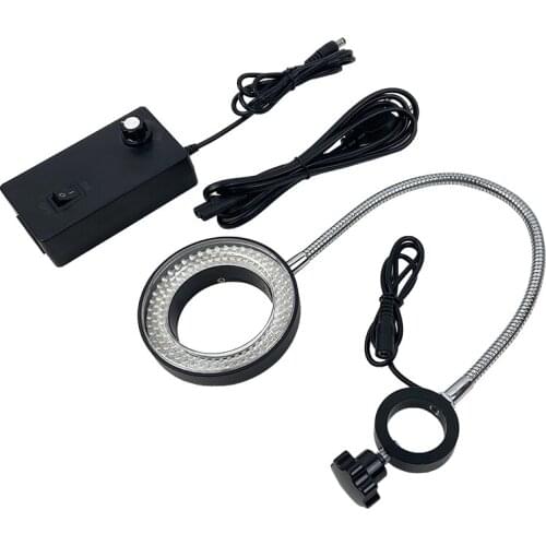144 56 LED Light Ring Universal Adjustable Snake Pipe Source Lamp 25mm 32mm Diameter Industrial Camera Microscope