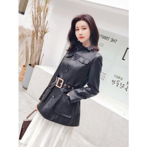 2020 Leather Jacket Spring Autumn Jacket Women Genuine Sheepskin Coat Female Streetwear Blazer Women Clothes 2020 MY4590