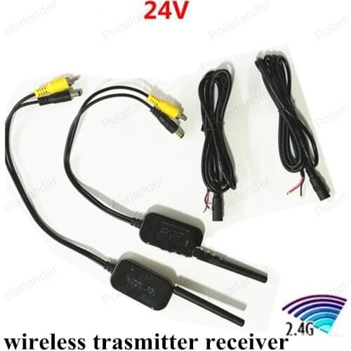 100m Range Car Video transmitter Receiver kit 2.4G Wireless Cam Transmitter Receiver for Vehicle Backup Front Camera