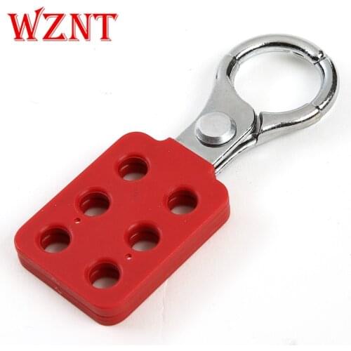 Free shipping 25mm 38mm PA coated Six hole Aluminum Lockout Hasp