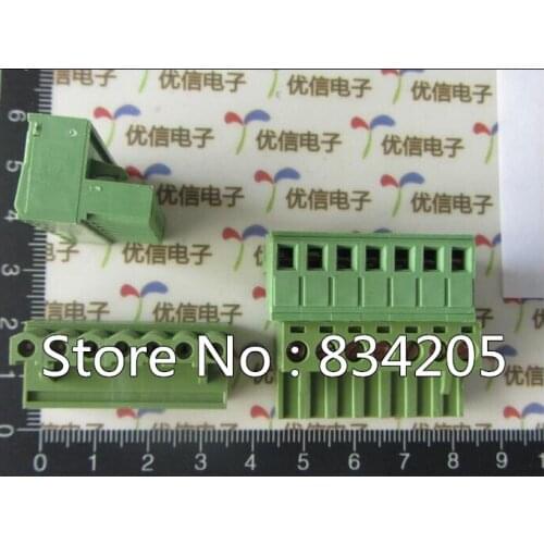 Free shipping Fast Delivery- high quality KF2EDGK 5.08mm 7P connectors set : socket + plug staight needle binding post
