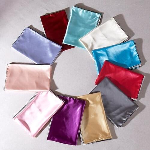 Free shipping Standard satin Sleep Pillowcase Silky Soft Pillow Case pillowcases for healthy standard multicolor #s