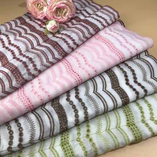 Free Shipping High Quality Multicolor Cotton Applique Embroidered Lace Fabric Flowers DIY Accessories