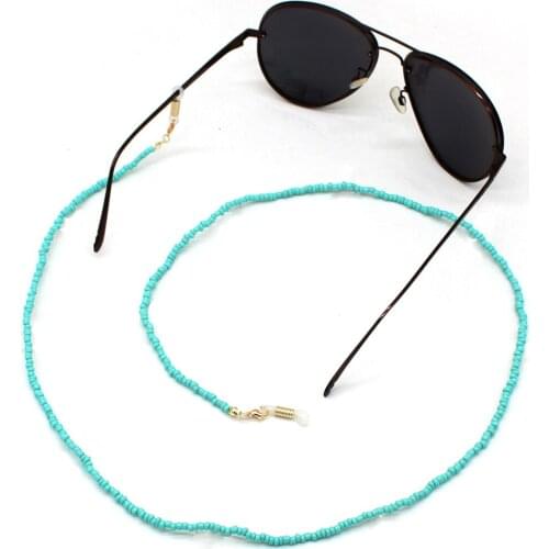Women Eyeglass Chains Colored Beaded Sunglasses Chains Fashion Eyewears Cord Holder Neck Strap Rope Accessories Women