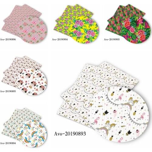 Diy-Everyday Diy 30*135cm Printed Faux Synthetic Leather Vinyl for Bow,DIY handmade Materials