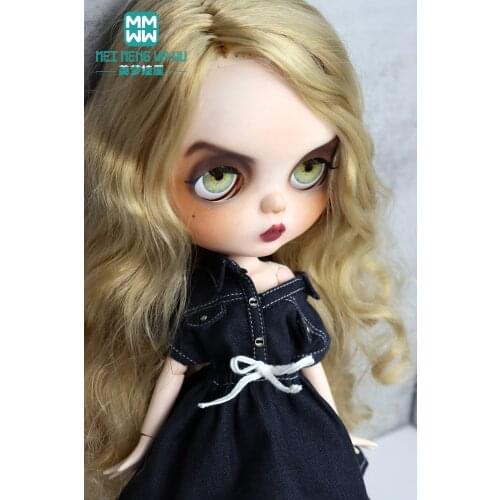1pcs Blyth Azone OB23 OB24 1/6 Doll Clothes Fashion denim skirt black, khaki, denim blue Toys for Girls